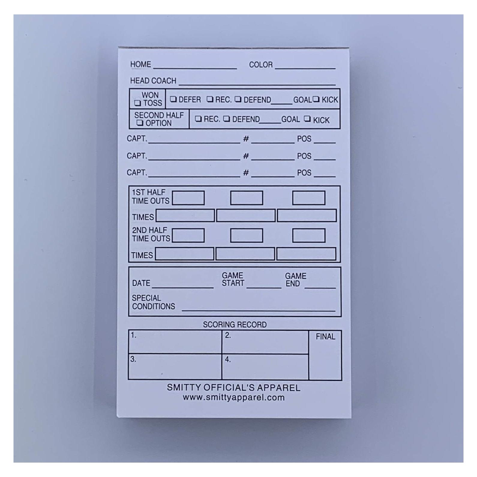 Tarjetas de Juego Desechables Smitty ACS-536 Fútbol 25 Unidades