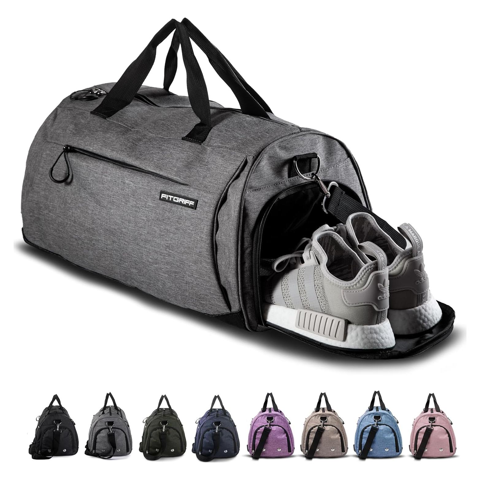 Bolsa de gimnasio Fitgriff 48x26x25cm unisex con compartimentos
