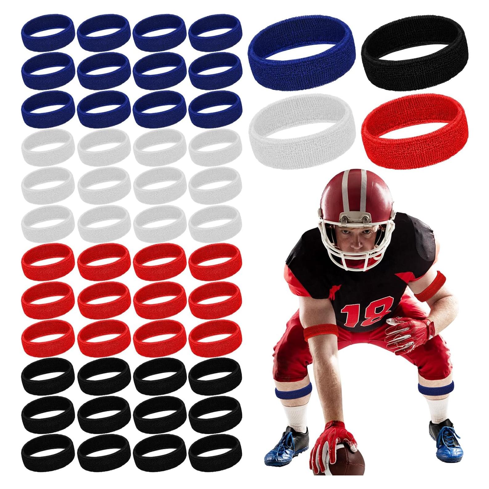 48 Bandas de Bíceps Suaves Suhine - Absorbentes de Sudor Multicolor