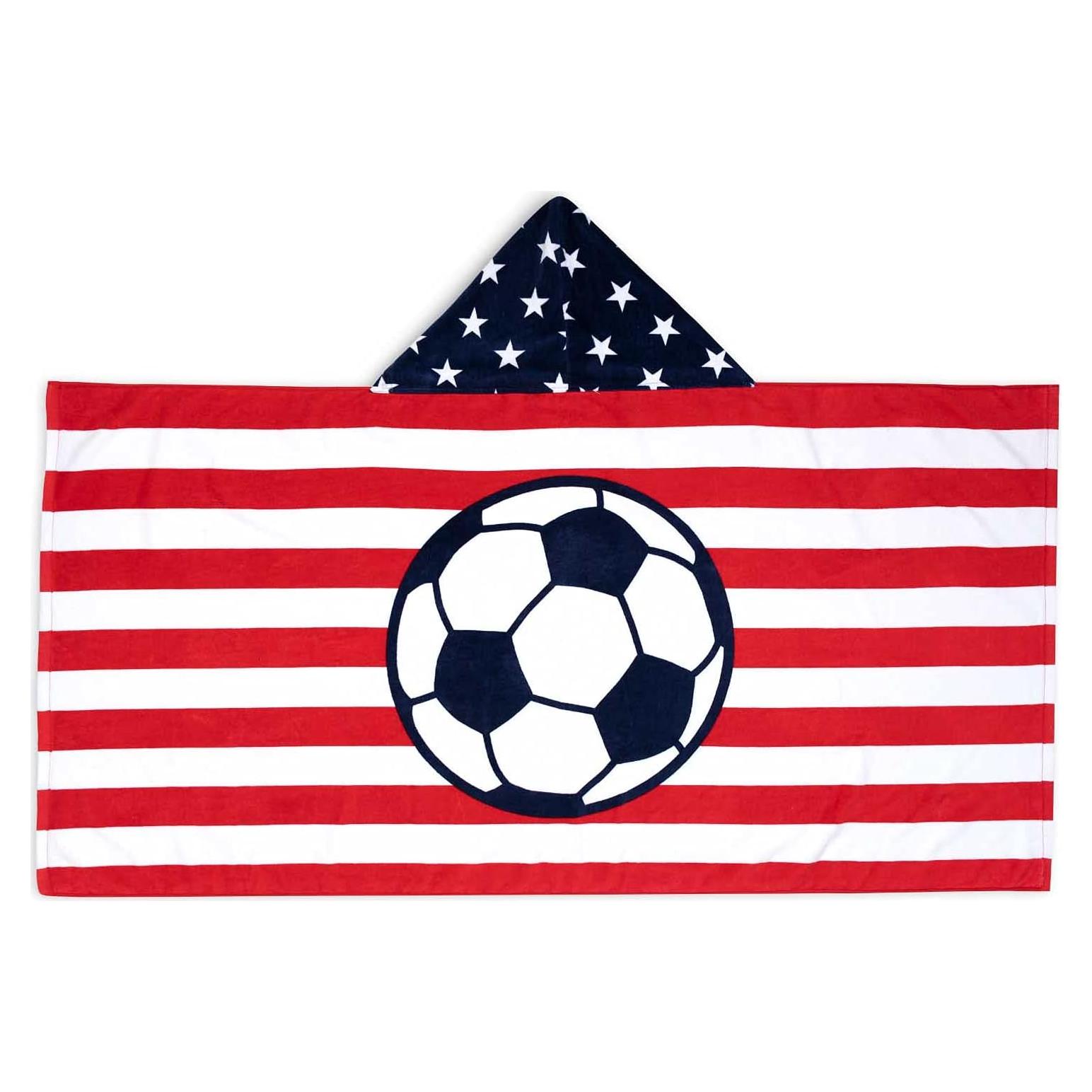 Toalla de Playa Premium ChalkTalkSPORTS 152x76 cm Bandera Fútbol