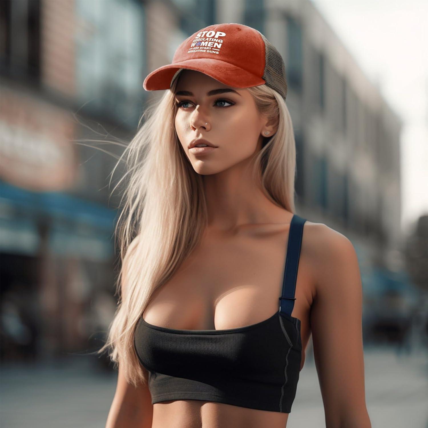 Gorra de Camionero Unisex Elixvsoer Retro Transpirable