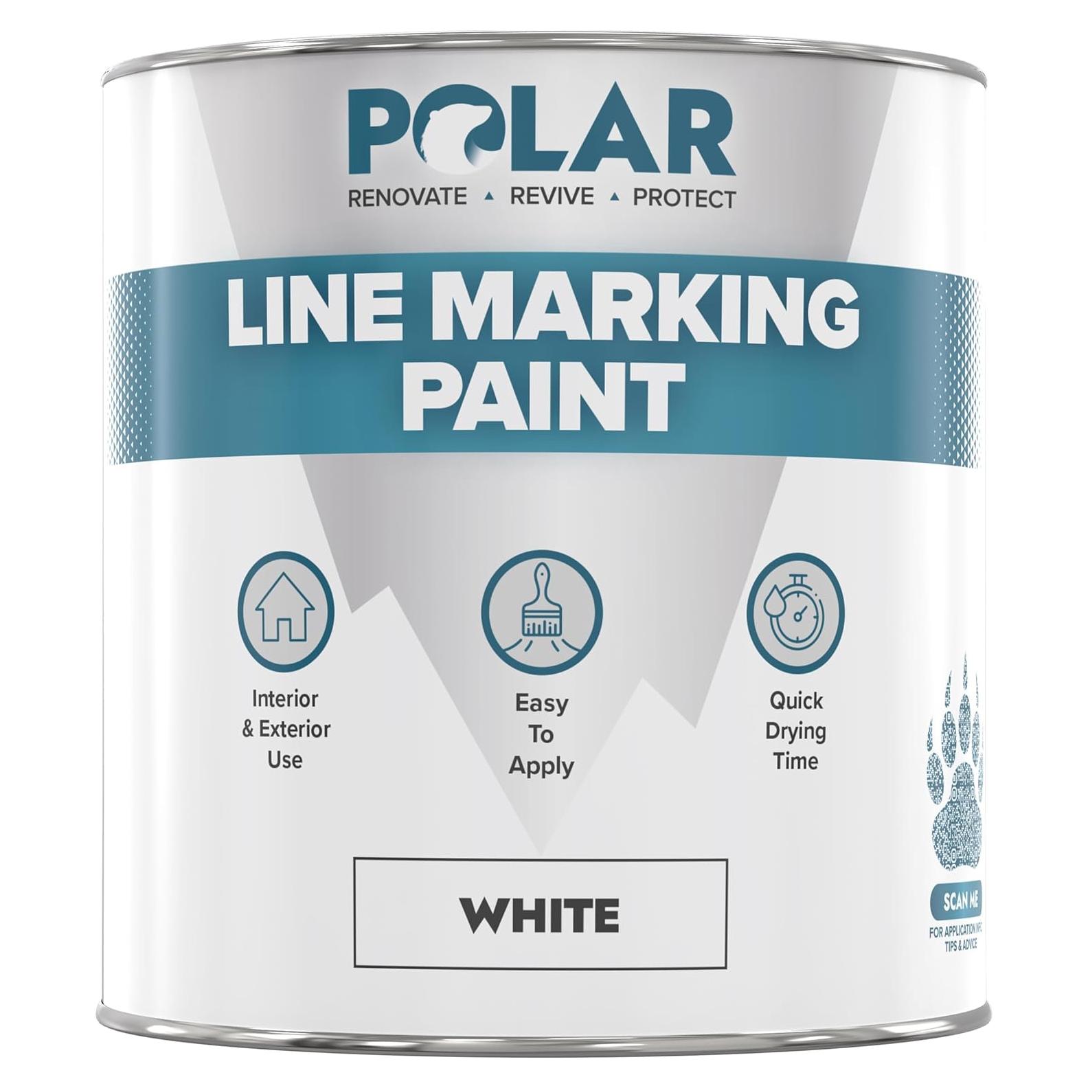 Pintura de Marcado de Línea Polar Blanca 0.98 L - Resistente