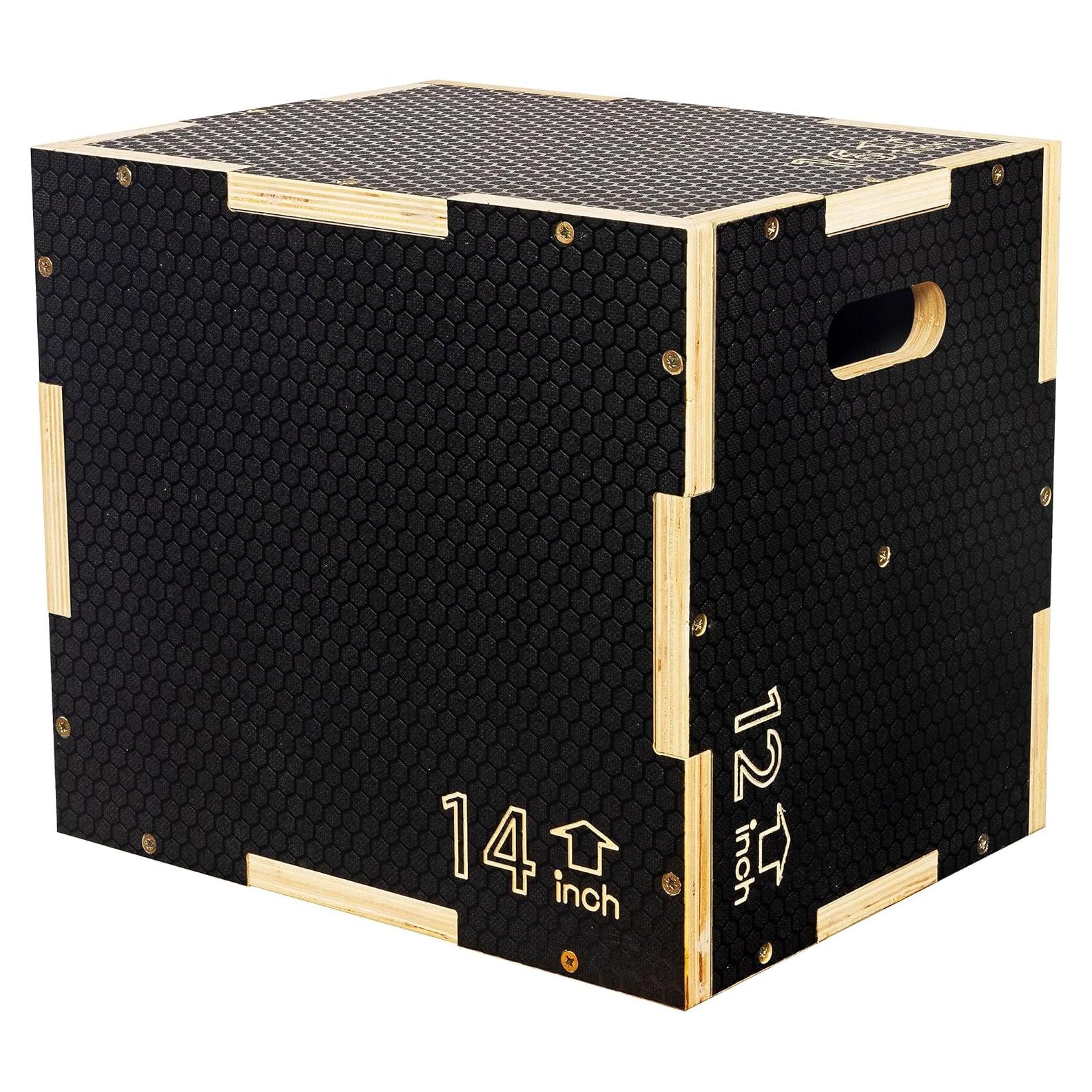 Caja de Plyo Fitvids 3 en 1 Madera Antideslizante 40.64 cm