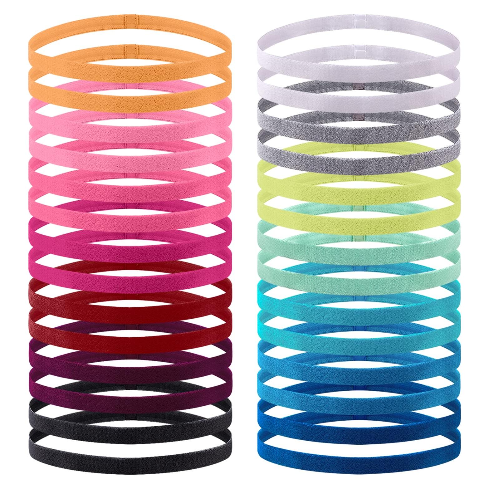 Diademas Elásticas Antideslizantes Duufin 28 Piezas 14 Colores