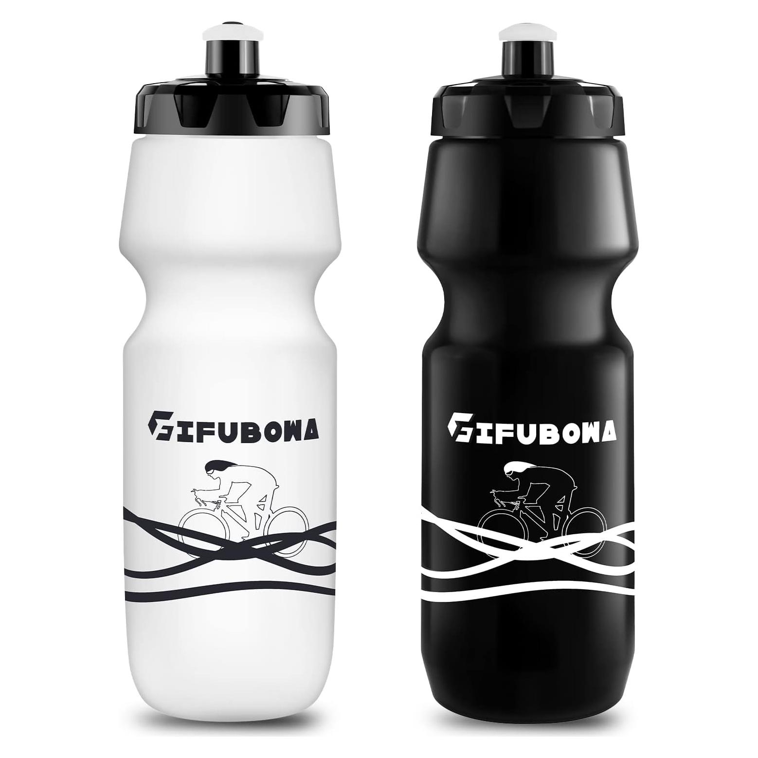 Botella de Agua Reutilizable GIFUBOWA 750ml 2 Pack Ciclismo