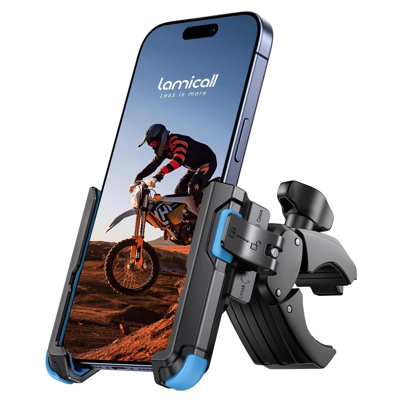 Soporte para Teléfono de Motocicleta Lamicall BP12 - Ajustable 12-18 cm