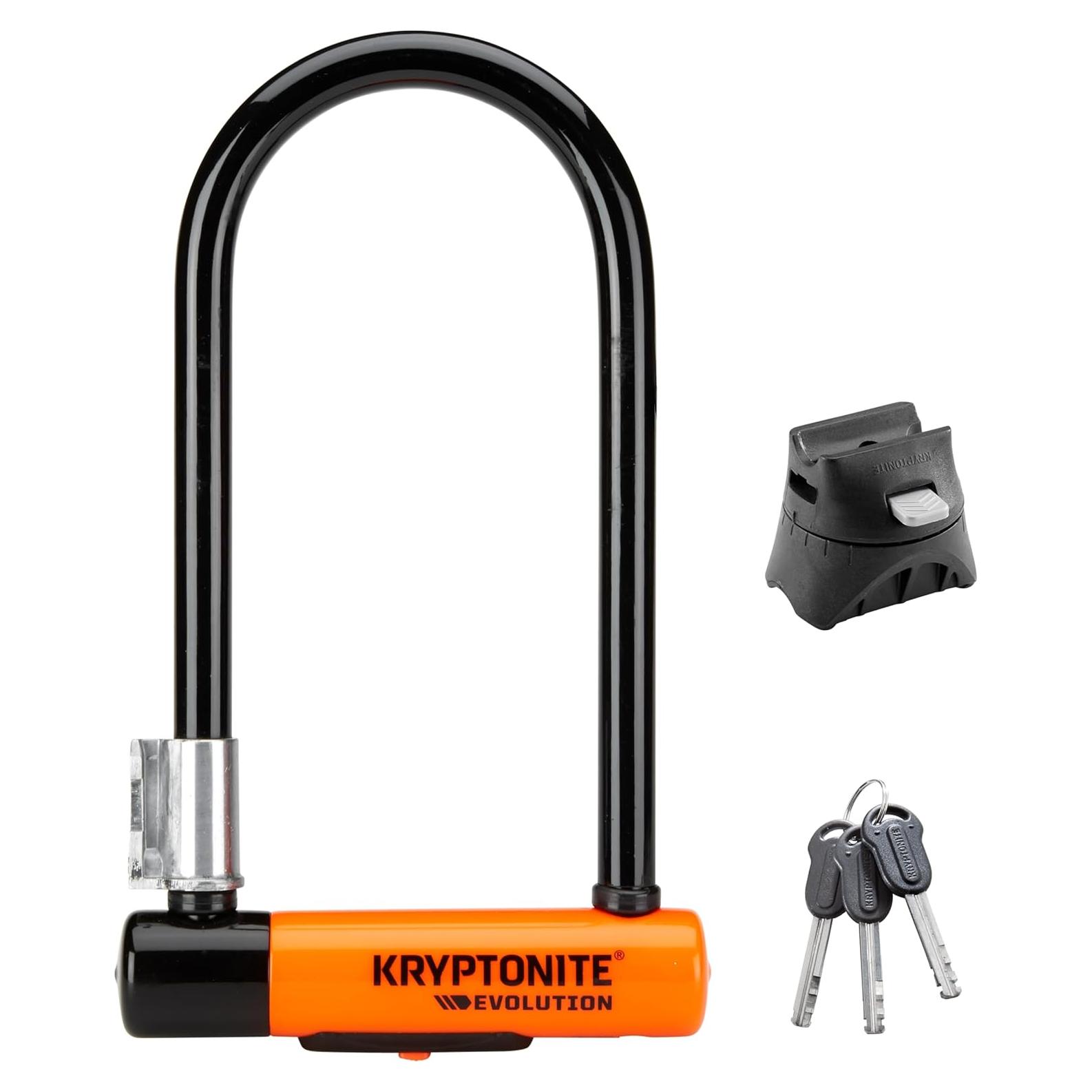 Candado U-Lock Kryptonite Evolución Estándar 10.16x22.86cm Negro
