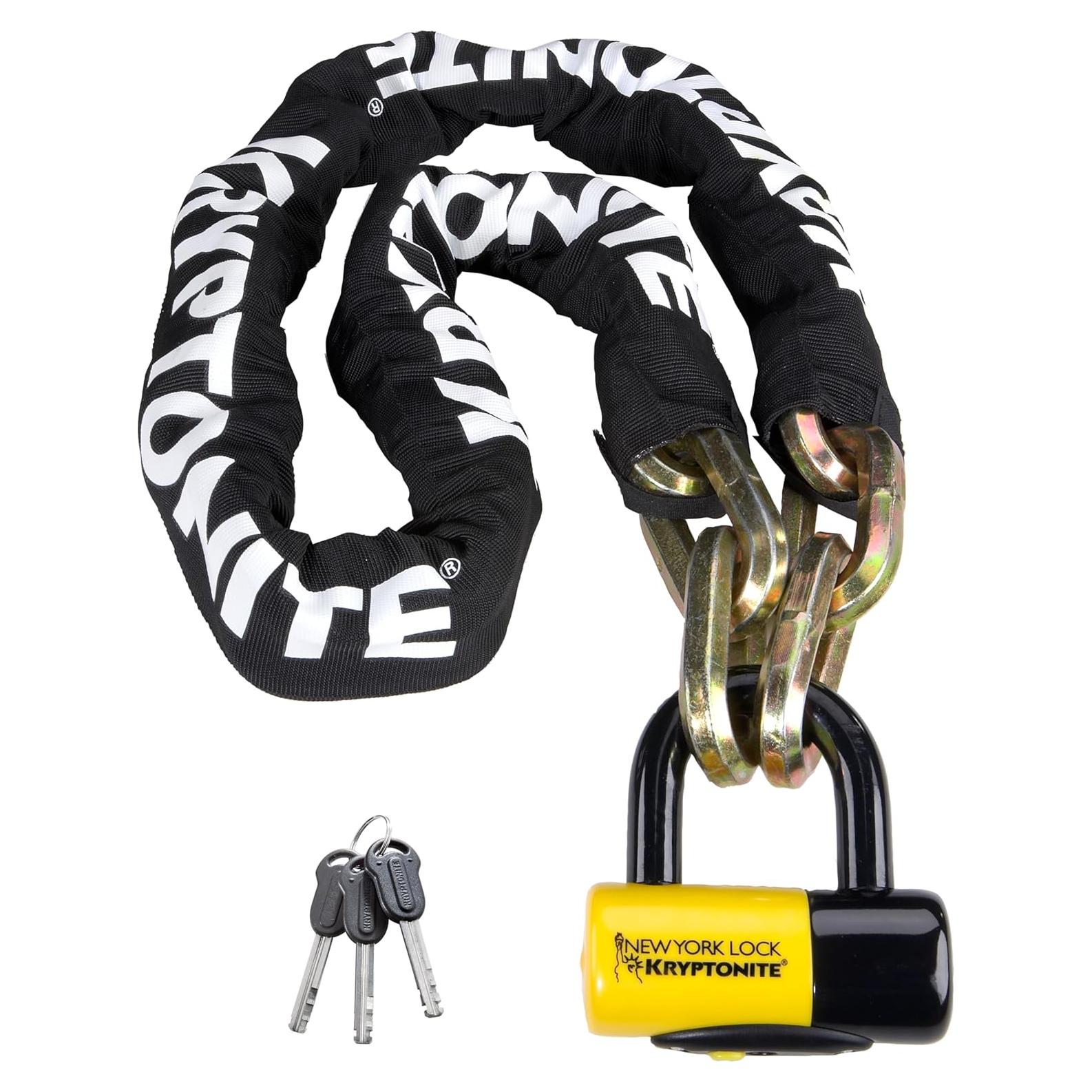 Cadena Kryptonite 1415 y Cerradura Disco Alta Seguridad