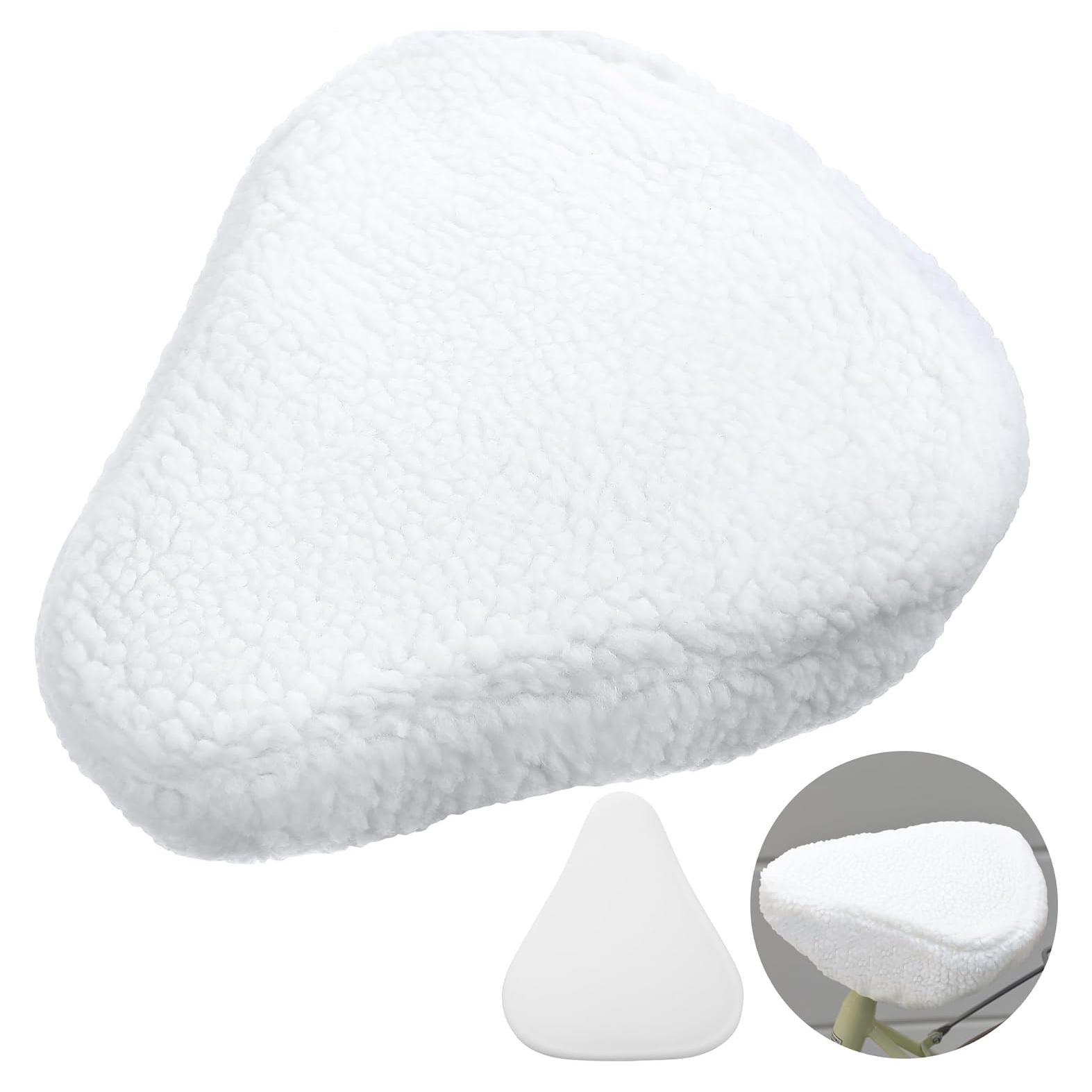 Cubierta de Asiento de Bicicleta Feekoon Blanca con Almohadilla