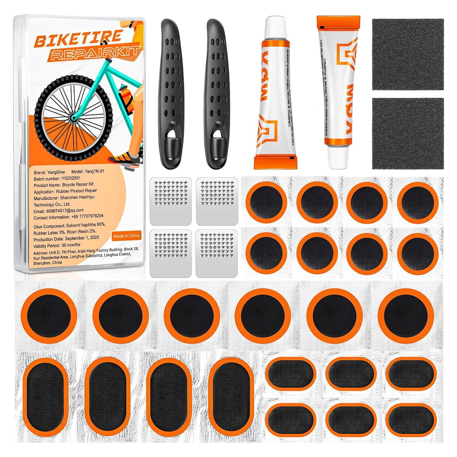 Kit de Reparación de Neumáticos de Bicicleta YangGien 36 Piezas
