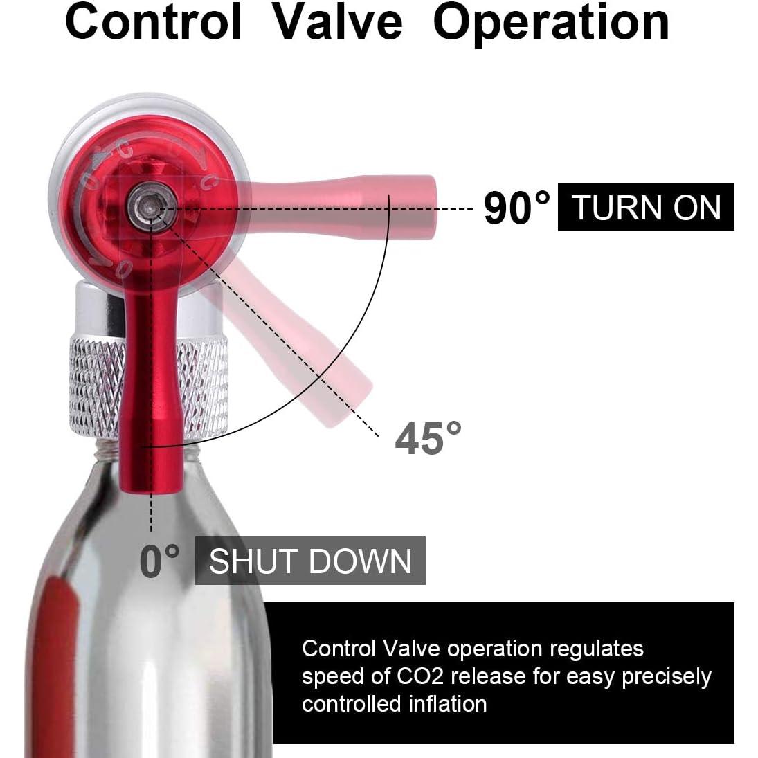 Inflador de Neumáticos CO2 COTOUXKER, Ligero y Compacto
