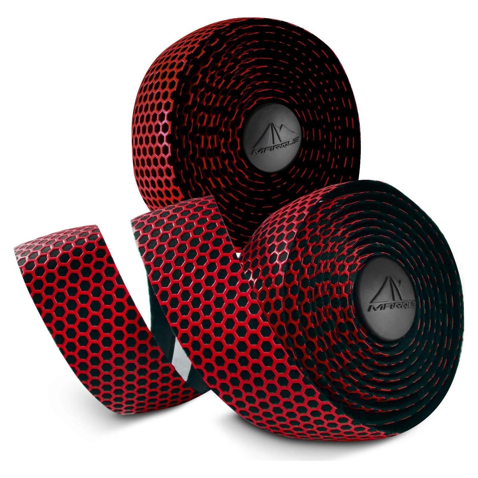 Cinta de Manillar MARQUE Hex Rojo 210cm Silicona y EVA