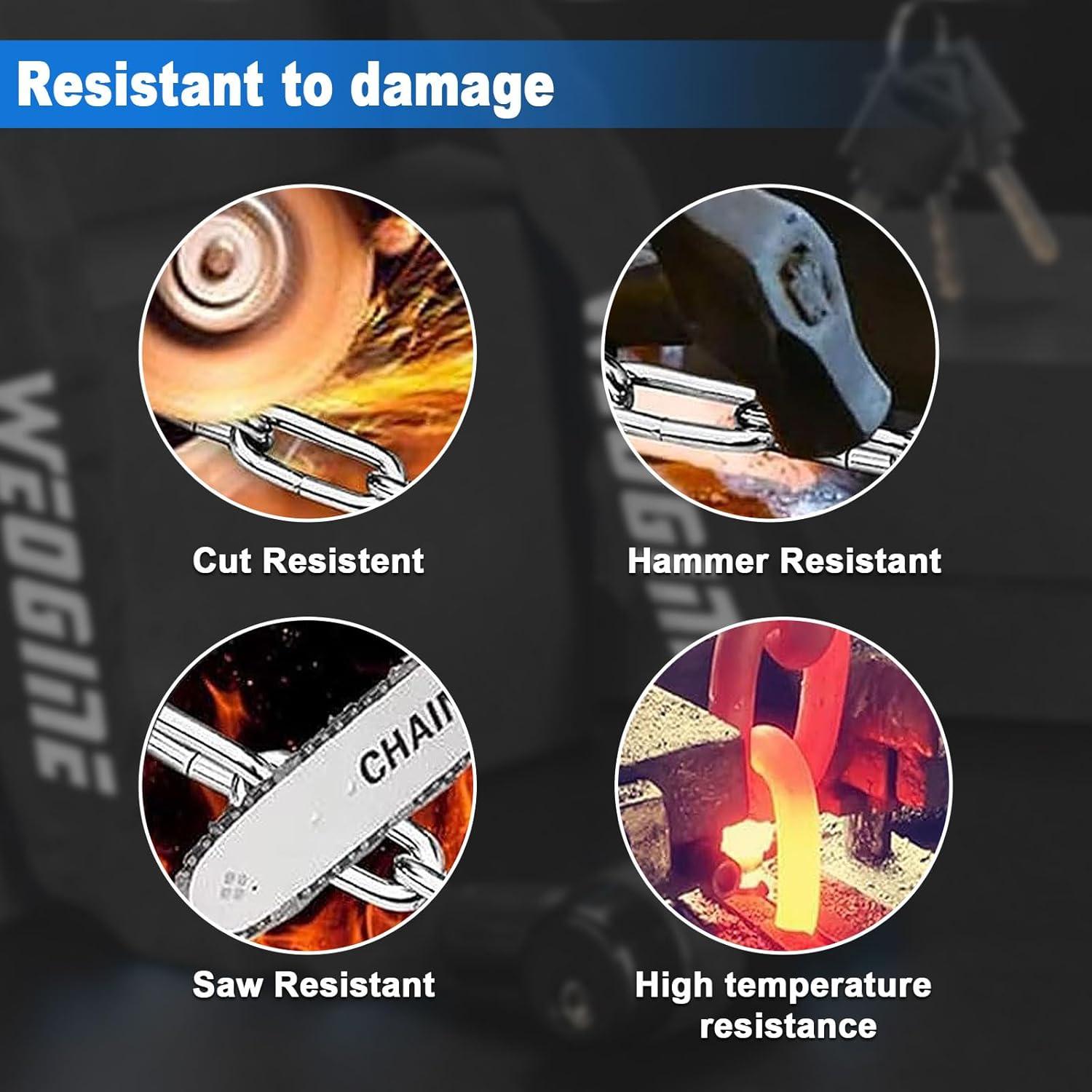 Candado de Cadena Antirrobo Weogine 0.83m Alta Resistencia