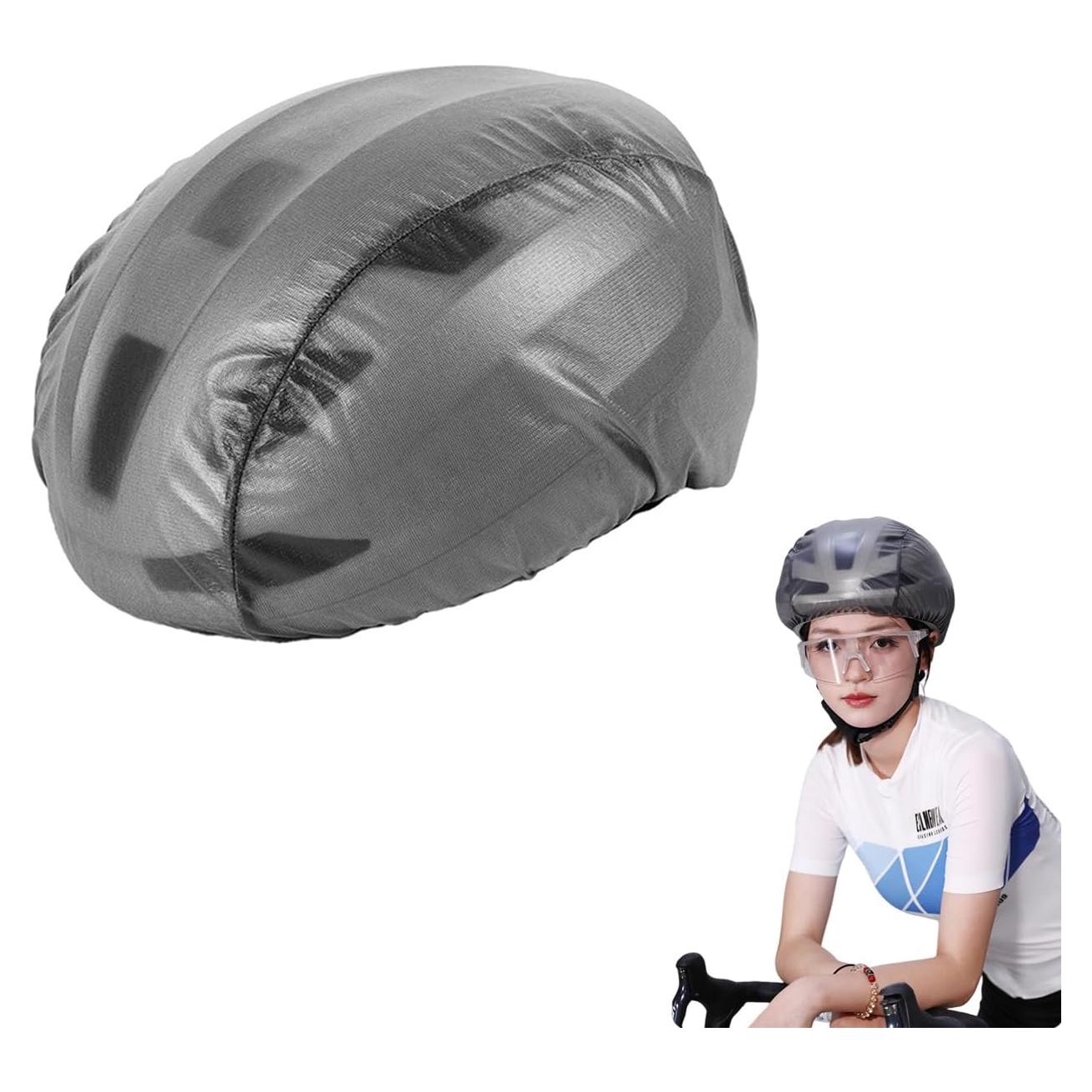 Cubierta Impermeable para Casco de Ciclismo CHENSHUO Gris