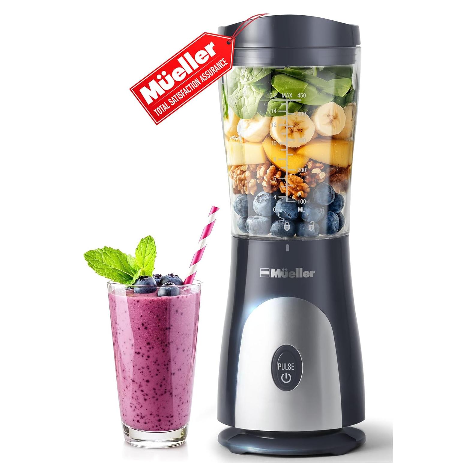 Mezclador de Batidos Mueller PB-2200 Gris 0.89kg 15oz Portátil