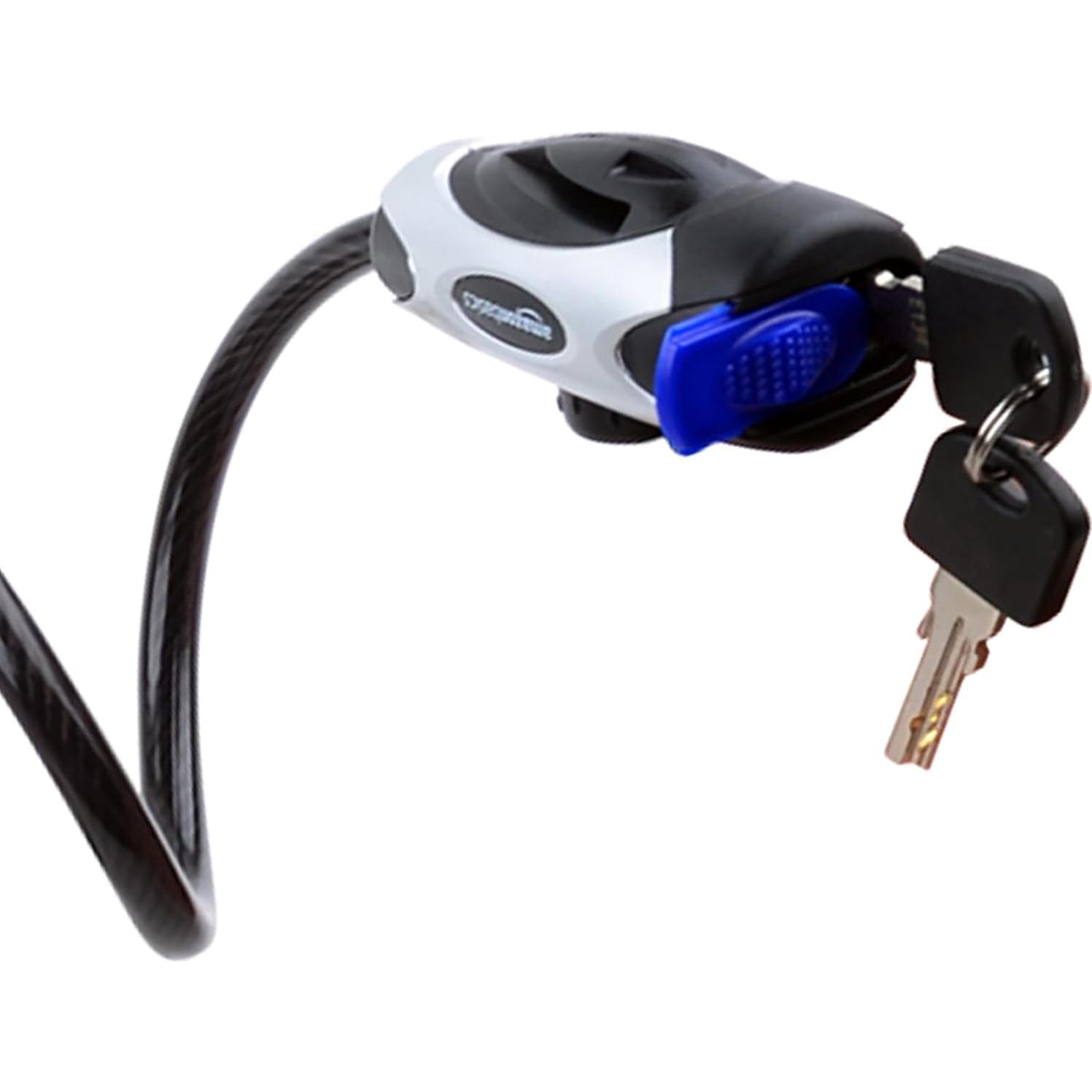 Candado de Cable Amazon Basics 1.83m Negro para Bicicleta