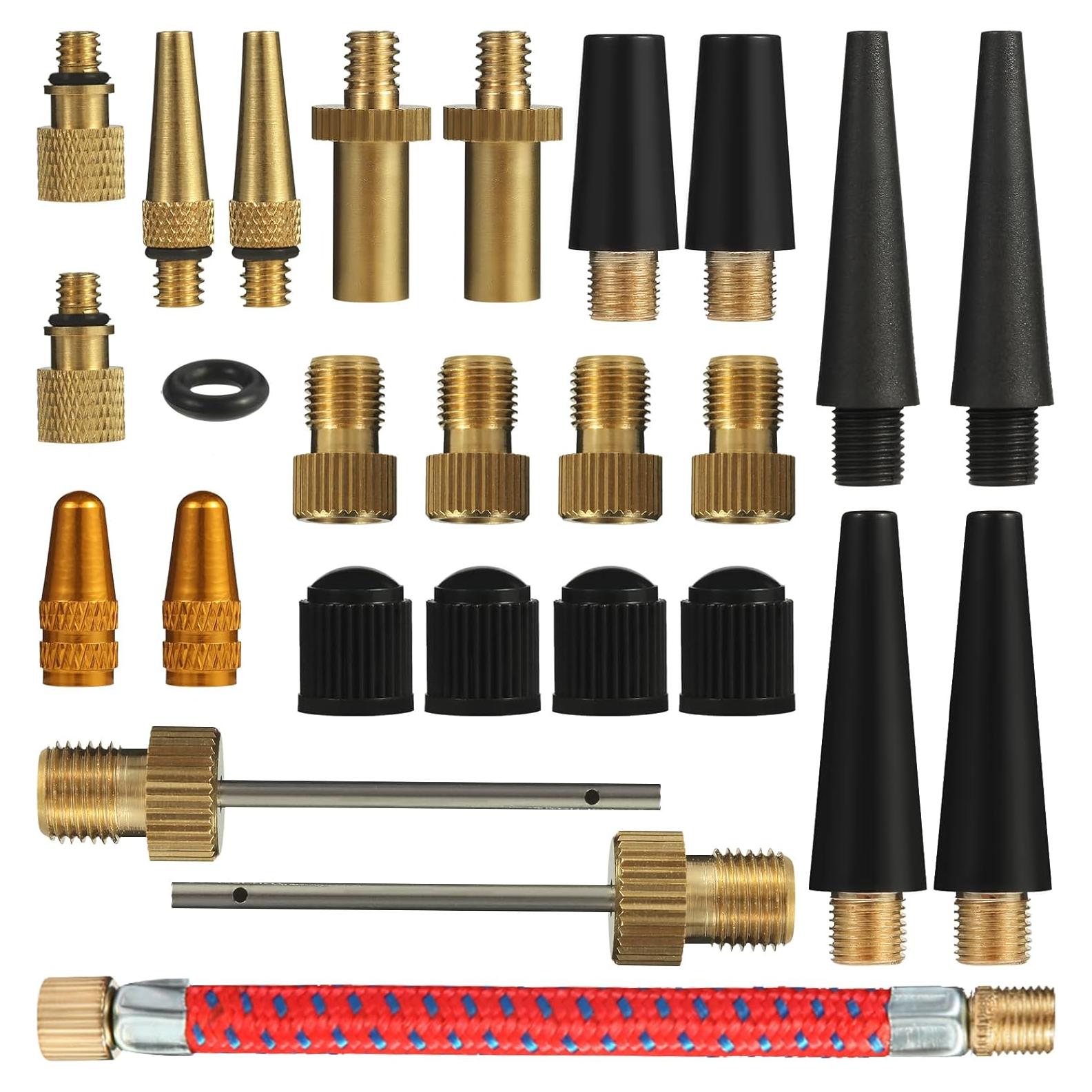 Kit de Adaptadores de Válvula Presta Schrader Gionfe 25PCS