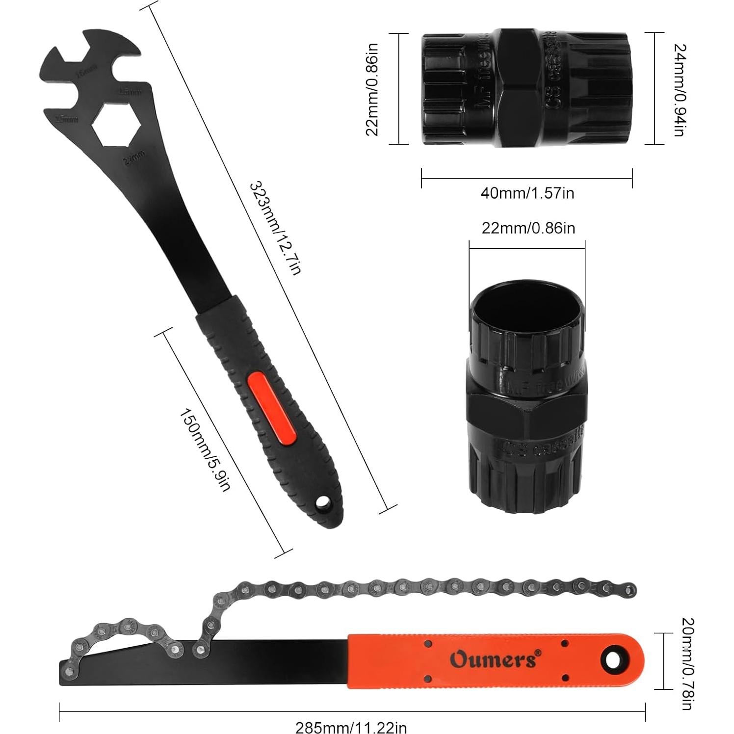 Herramienta de Extracción de Cassette Oumers 2 en 1 para Bicicleta