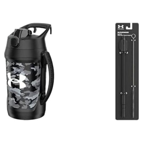 Jarra de Agua 1.89L Under Armour Playmaker con Popote Negro