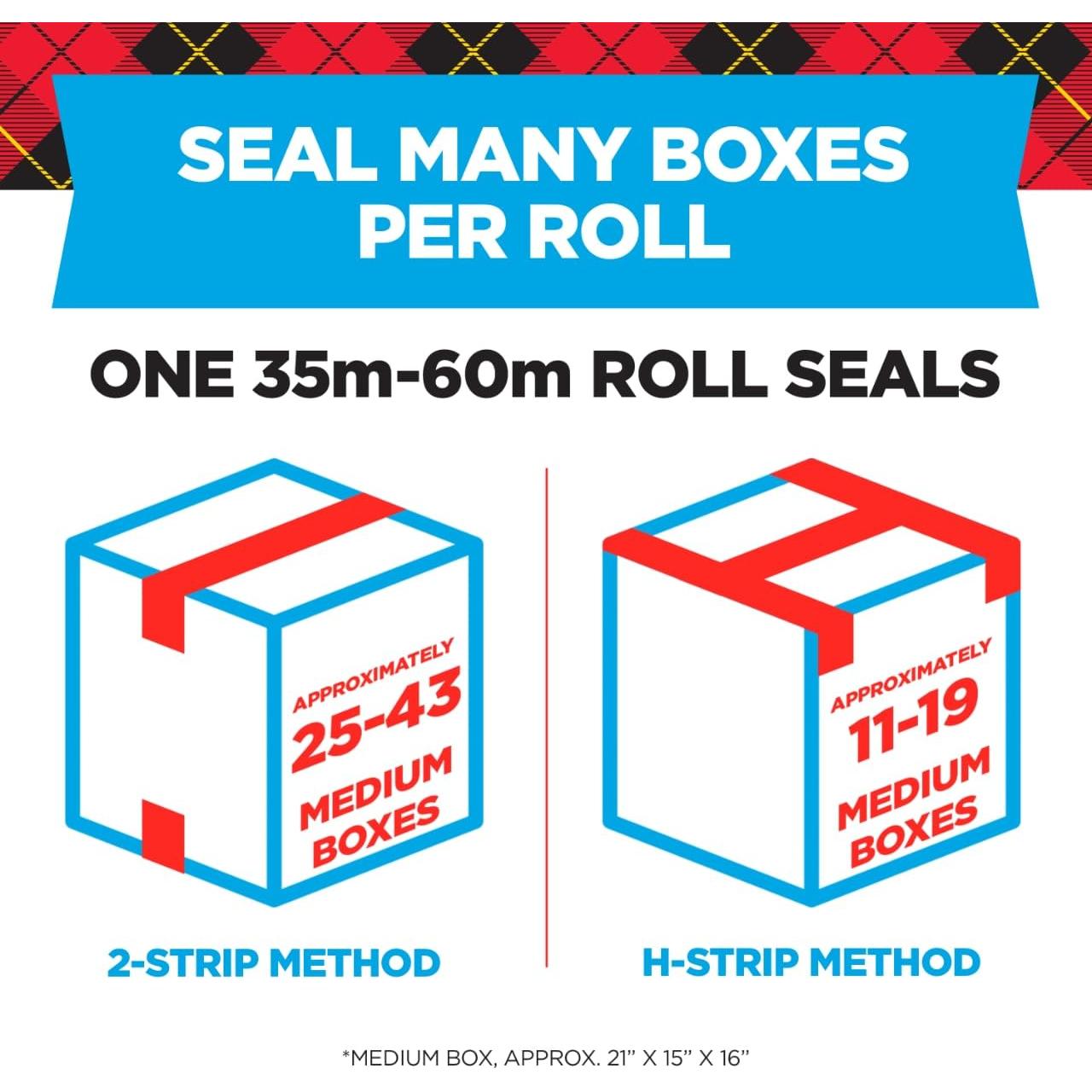 Cinta de Embalaje Scotch Alta Resistencia 4 Rollos 4.8 cm x 50 m