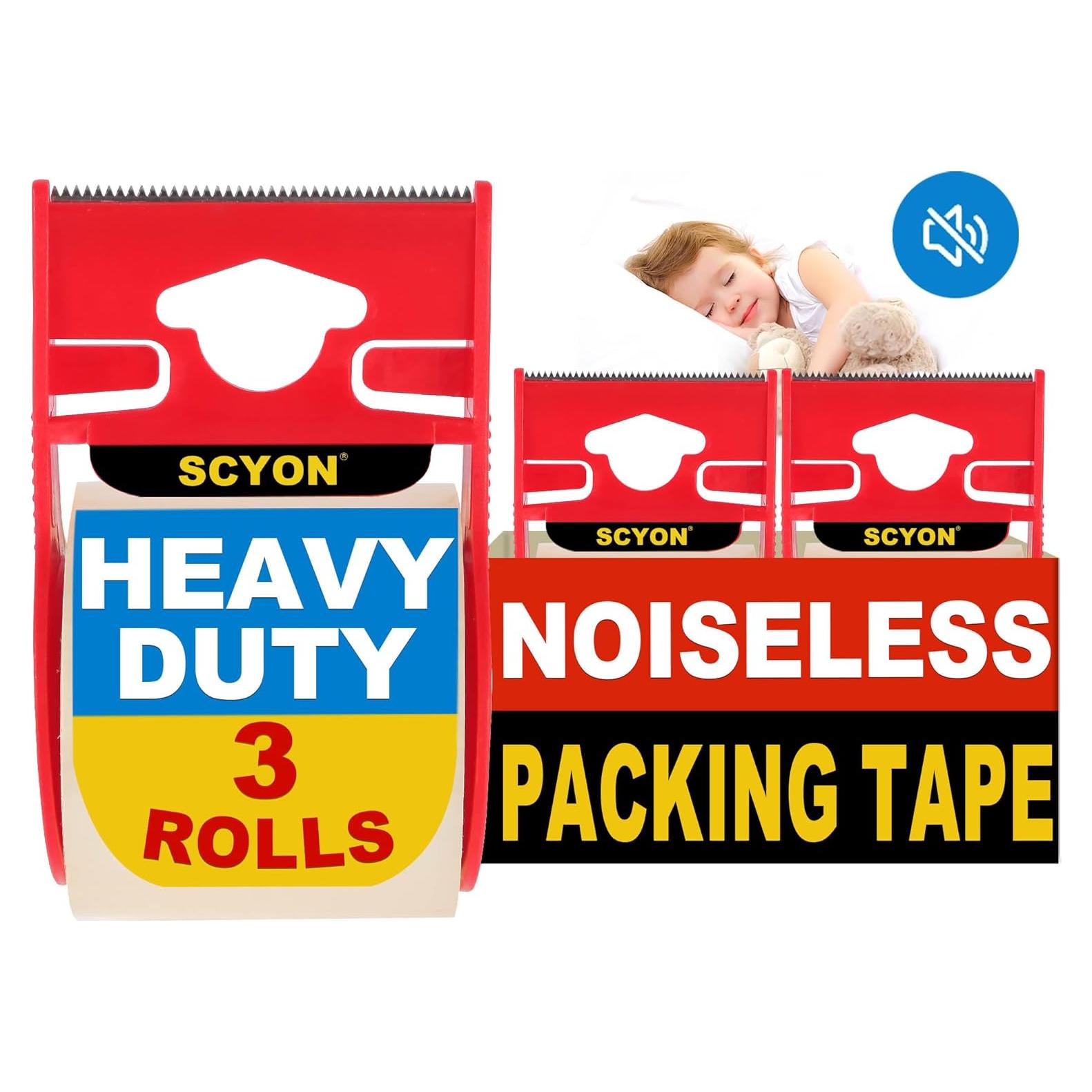 Cinta de Embalaje Transparente SCYON 3 Rollos 4.78 cm x 20 m