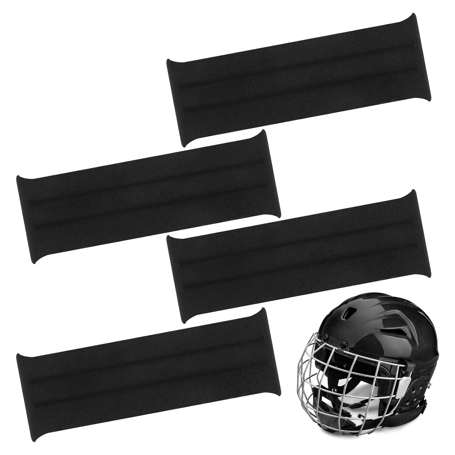 Bonuci 4 Bandas de Sudor para Casco de Bicicleta Negro