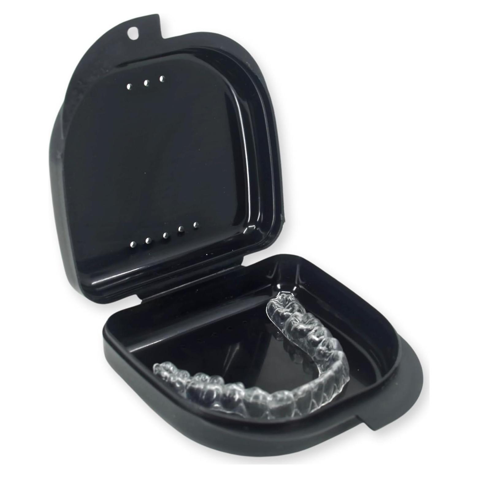 Estuche para Retenedores Genco Dental con Ventilación - Negro