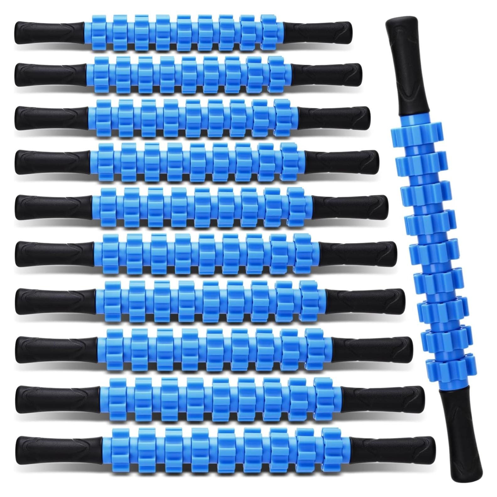 Rodillo de Masaje Hiboom 12 Piezas Antideslizante Azul