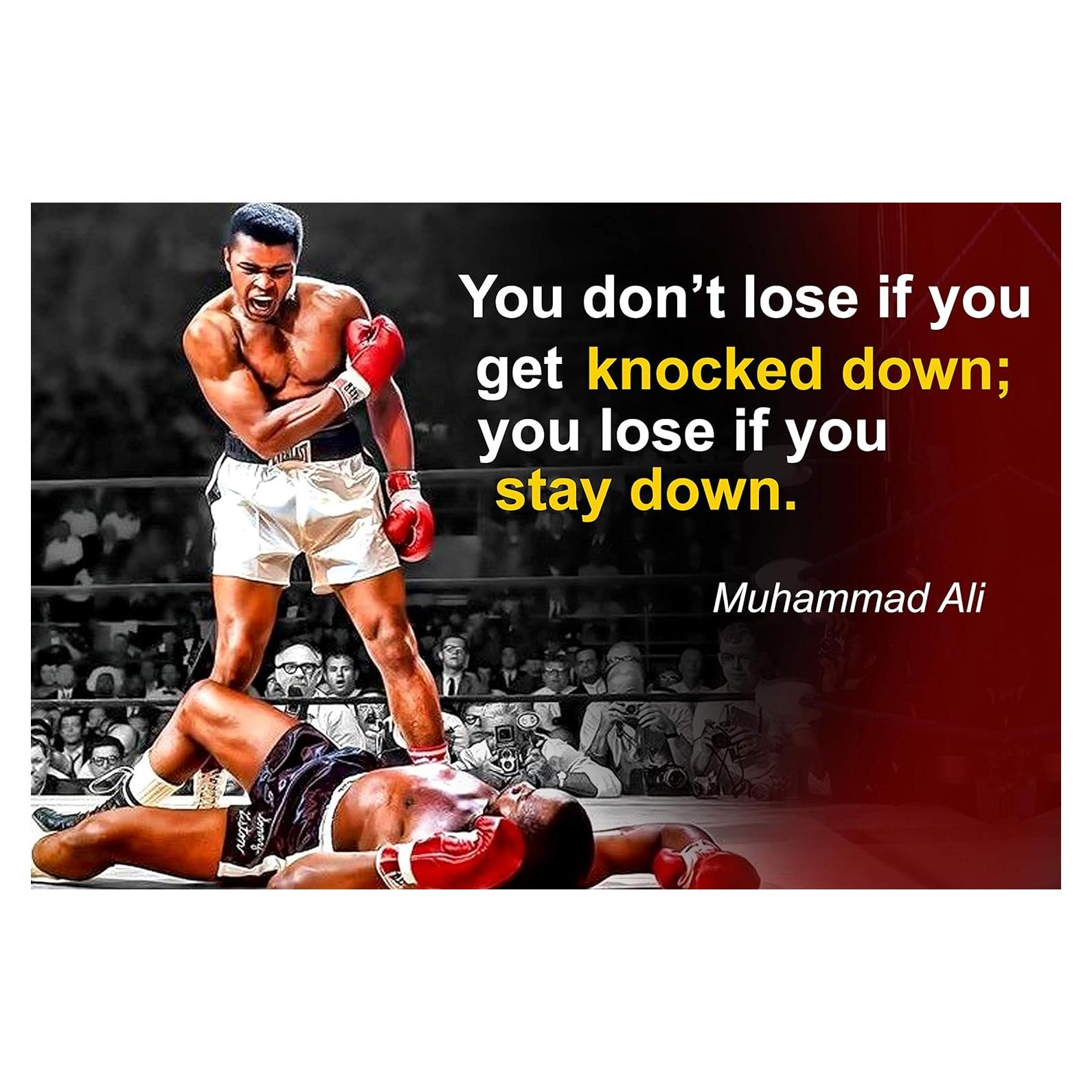 Póster Motivacional Muhammad Ali 45.72x30.48cm OGO