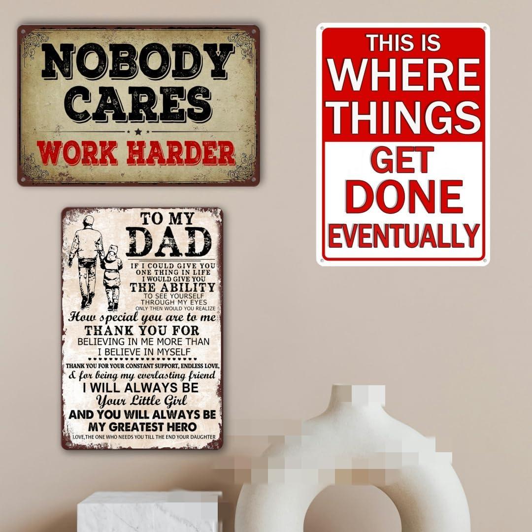 Cartel de Metal Vintage Gimnasio Masleo 20x30 cm Motivacional