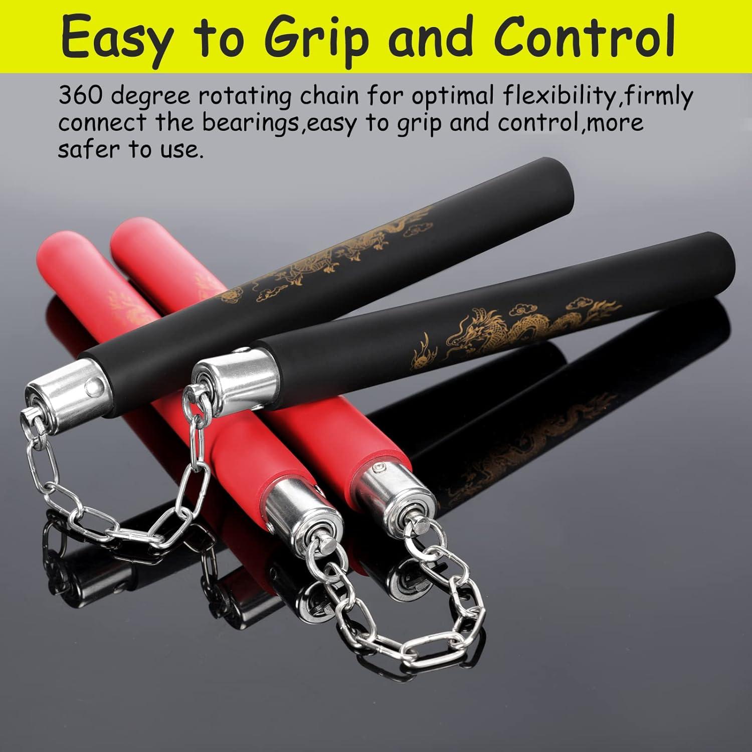 Nunchakus de Entrenamiento MSGumiho de Espuma para Niños y Adultos