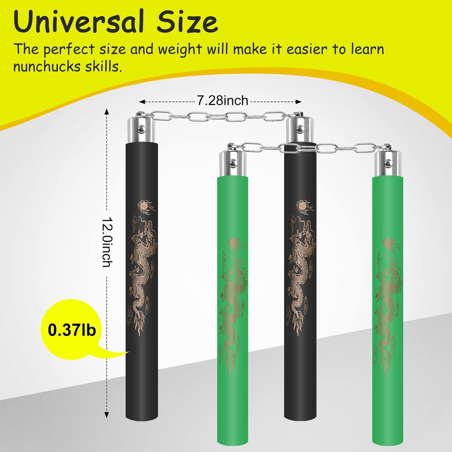 Nunchakus de Entrenamiento MSGumiho de Espuma para Niños y Adultos