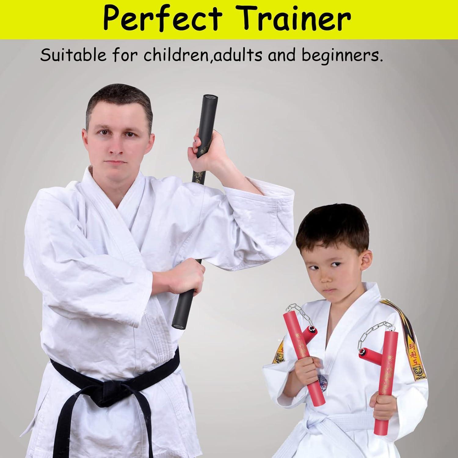 Nunchakus de Entrenamiento MSGumiho de Espuma para Niños y Adultos