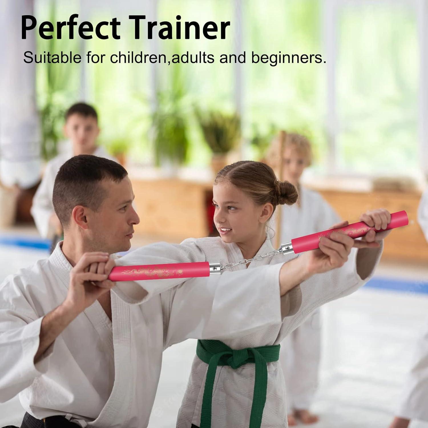 Nunchakus de Entrenamiento MSGumiho de Espuma para Niños y Adultos