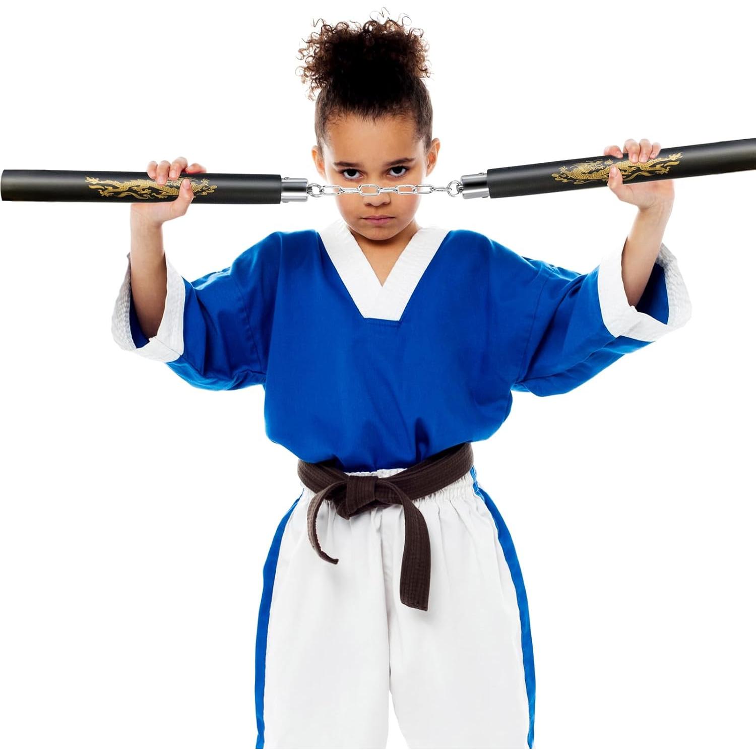 Nunchaku de Entrenamiento Zalani - Paquete de 2 Negro