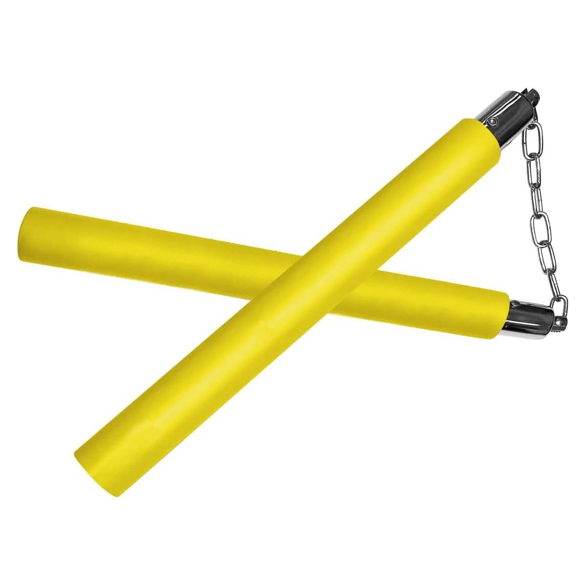 Nunchakus de Gomaespuma TOPOINT para Entrenamiento - Amarillo