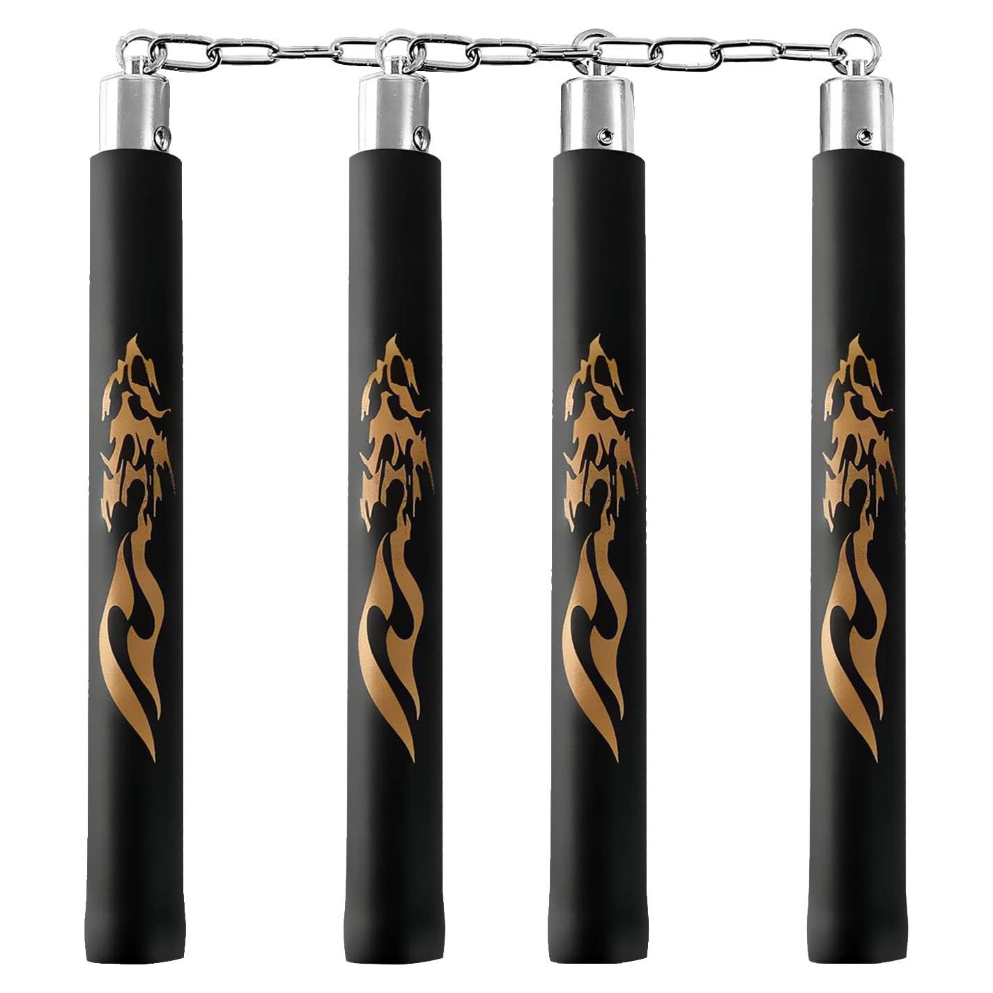 Nunchakus de Entrenamiento de Espuma Hotpoint 31.5 cm Negro