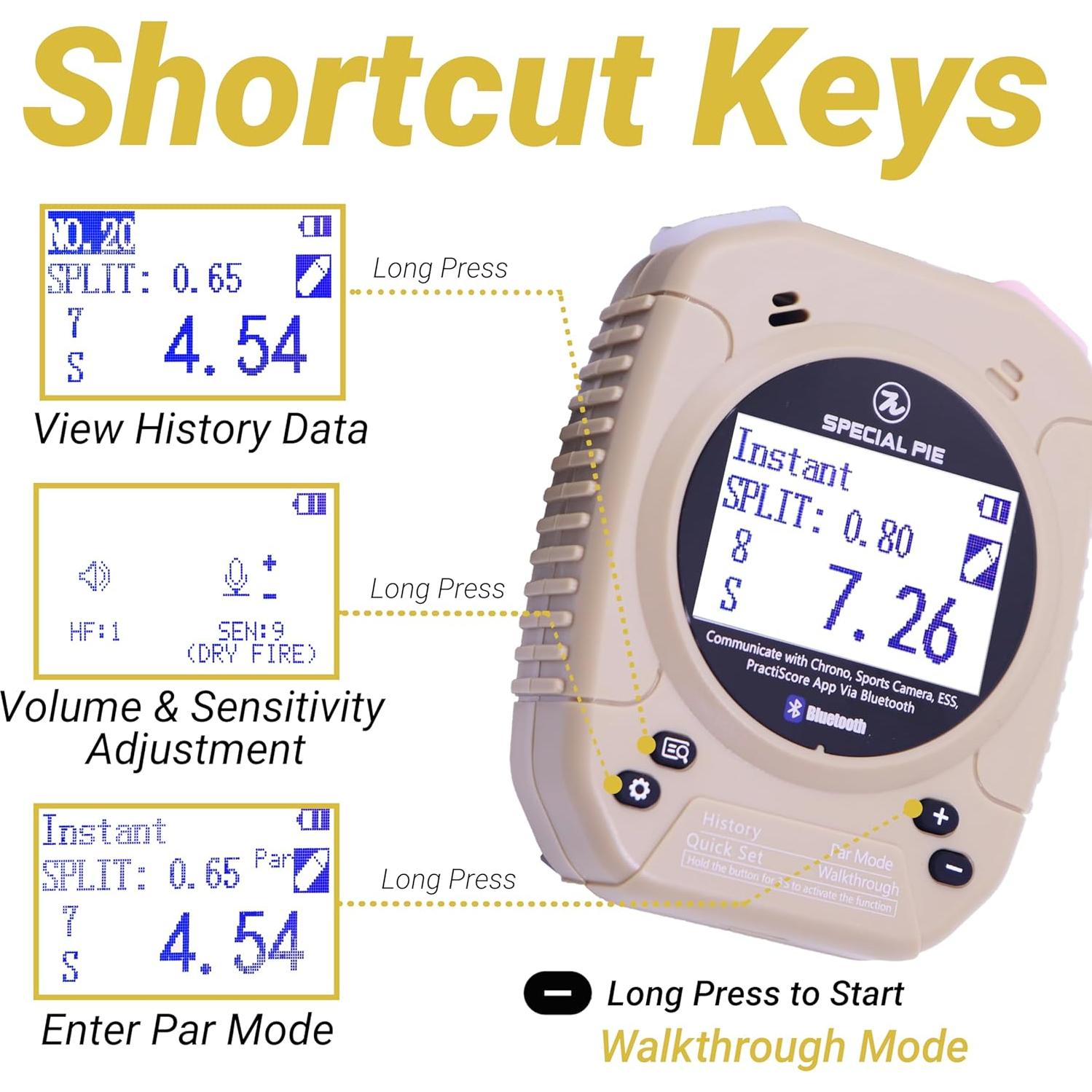 Temporizador de Disparos Design-Pie M1A2+ Caqui para Tiro