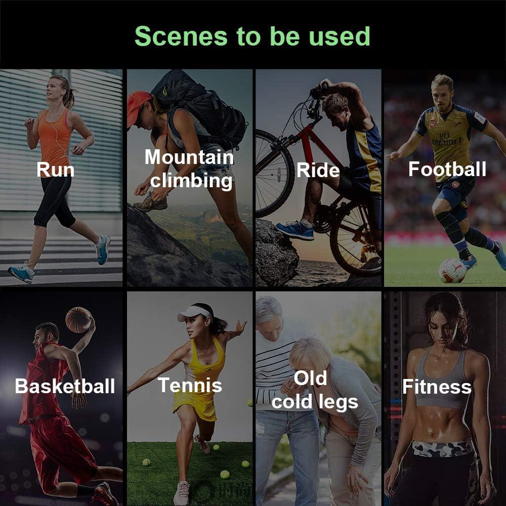 Manga de Compresión para Rodillas PISIQI - Unisex X-Grande Negra