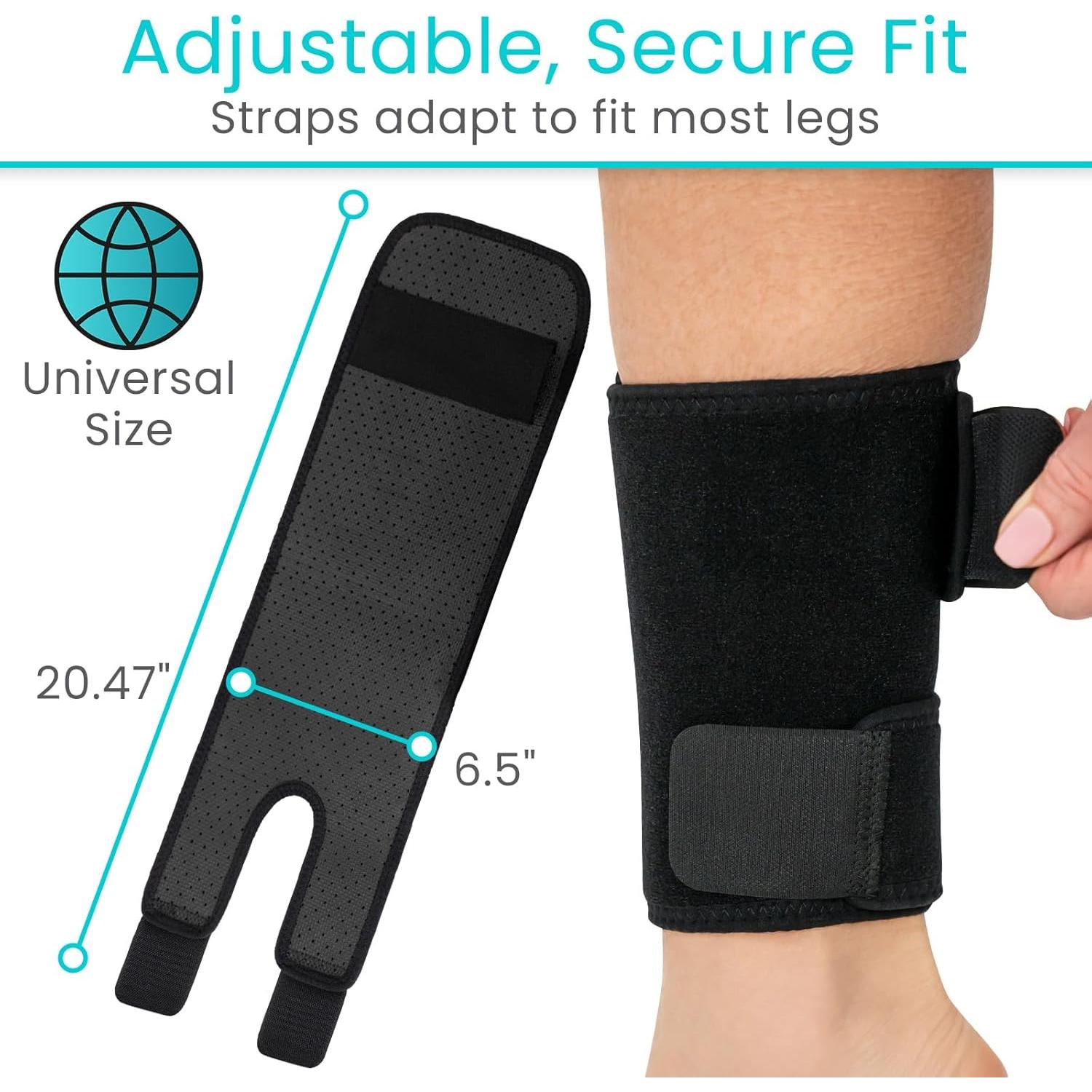 Vendaje de Compresión Vive para Espolones - Soporte Ajustable Negro