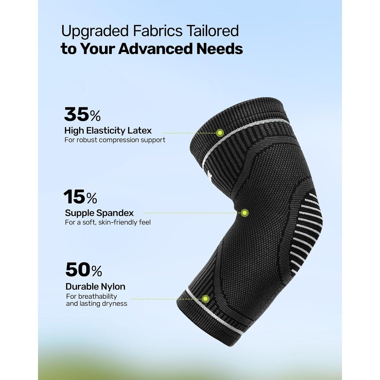 Manga de Compresión para Codo Rakiie - Alivio Tendonitis - Mediana