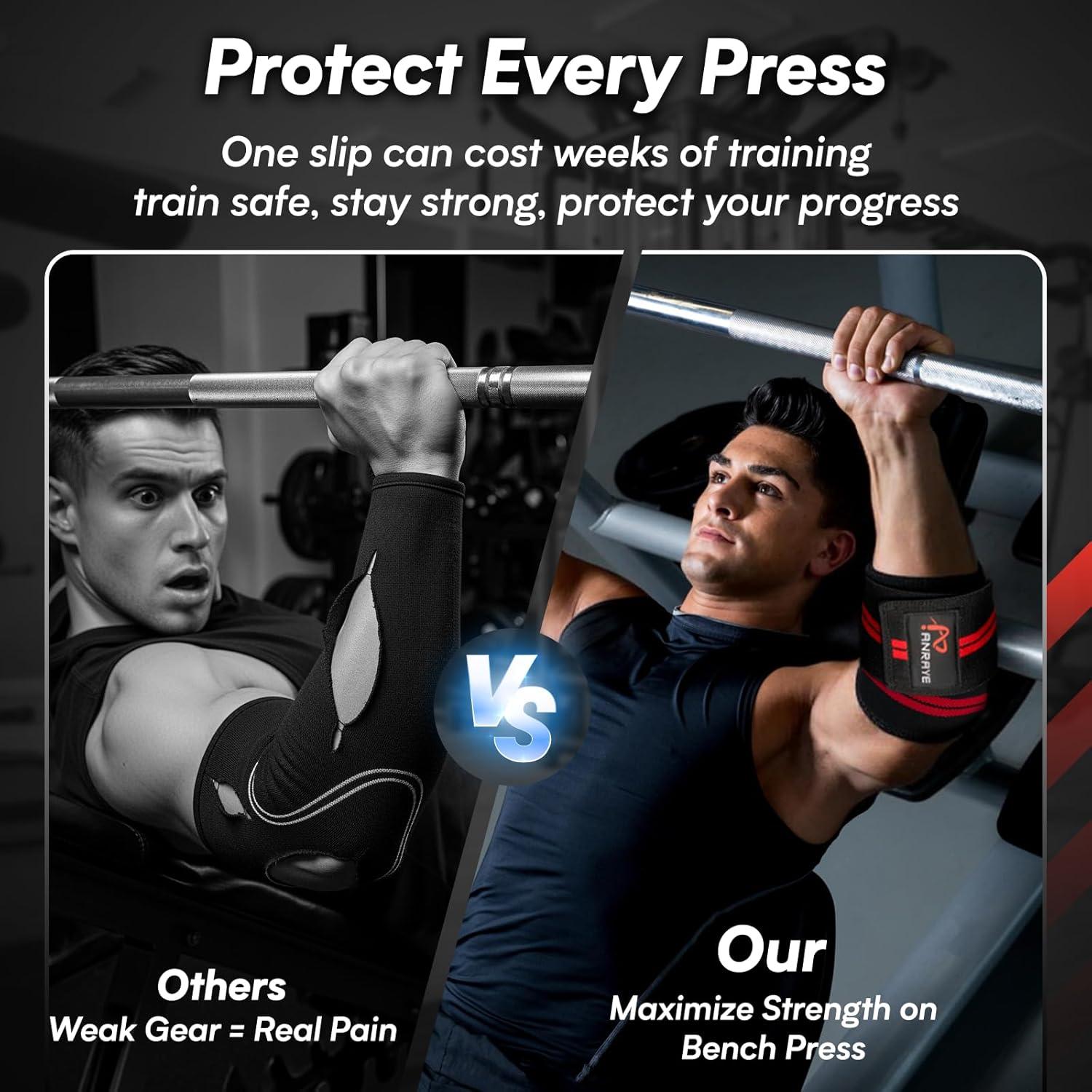 Envolturas de Codo Anraye para Levantamiento de Pesas 119 cm