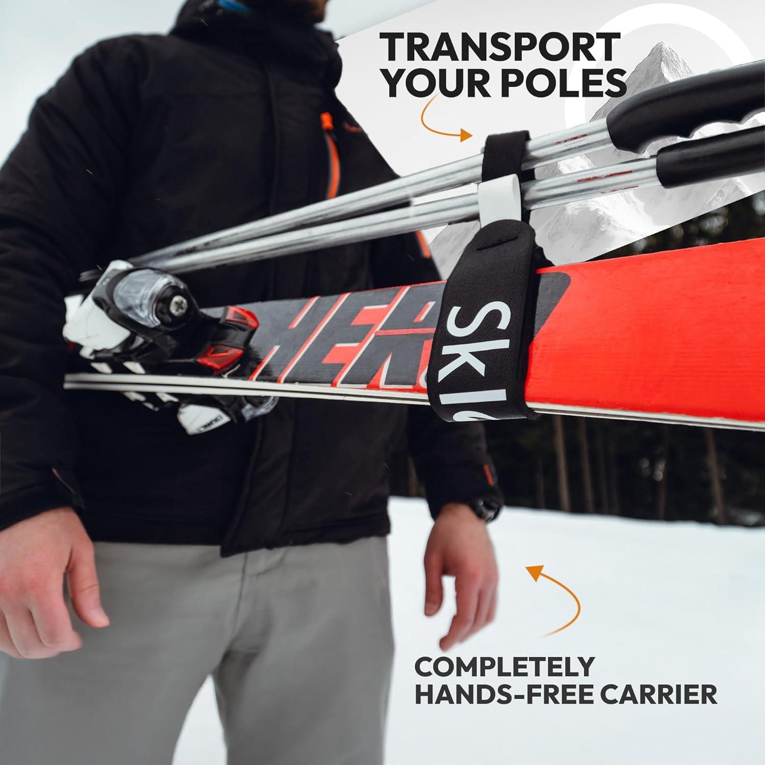 Correa para Esquís Sklon con Almohadilla Acolchada - Negro