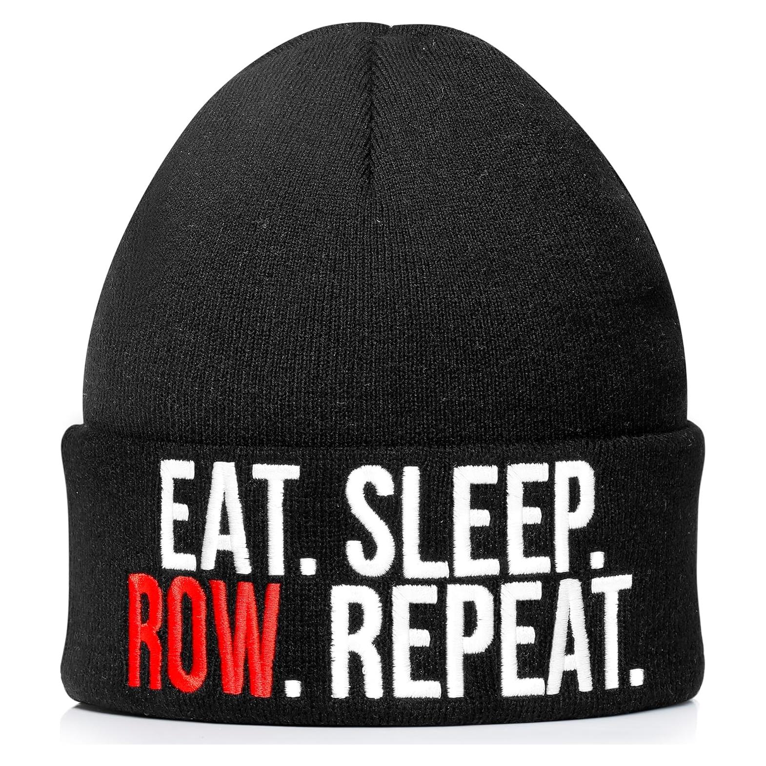 Gorro de Remo VELENTI para Hombres - Invierno Bordado Negro