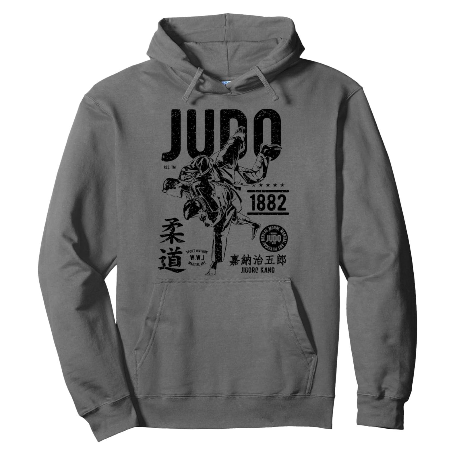 Sudadera con Capucha Vintage Judo Ropa y Regalos Unisex 240g