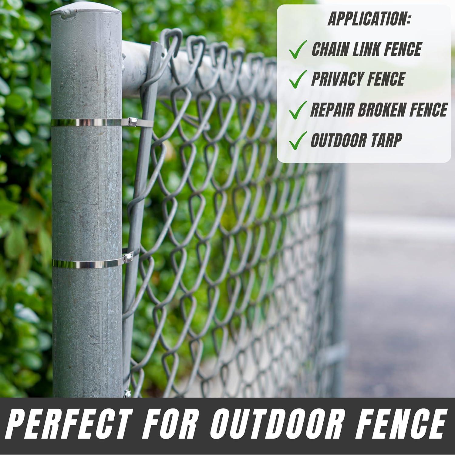 Bridas de Metal 30 cm SunplusTrade 100 Pcs Acero Inoxidable