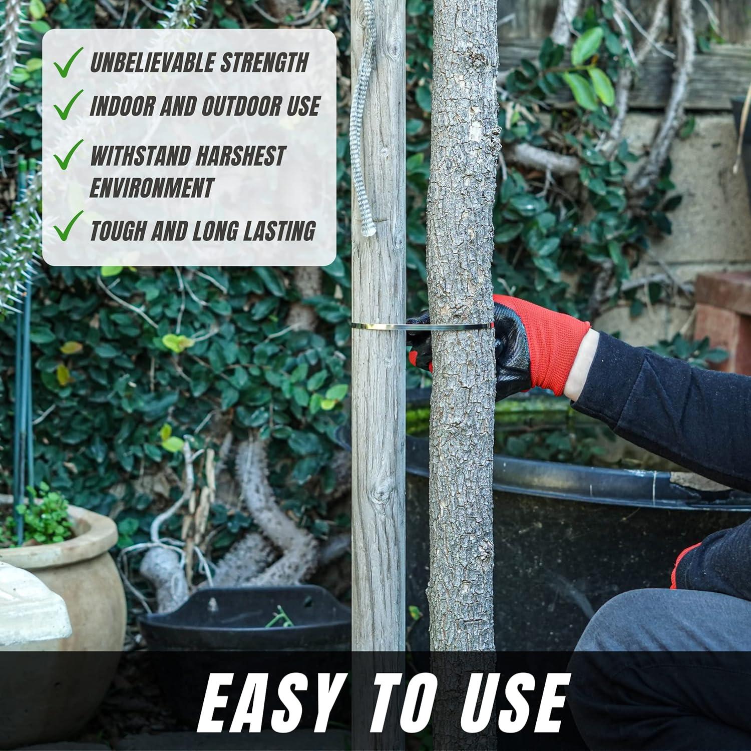 Bridas de Metal 30 cm SunplusTrade 100 Pcs Acero Inoxidable