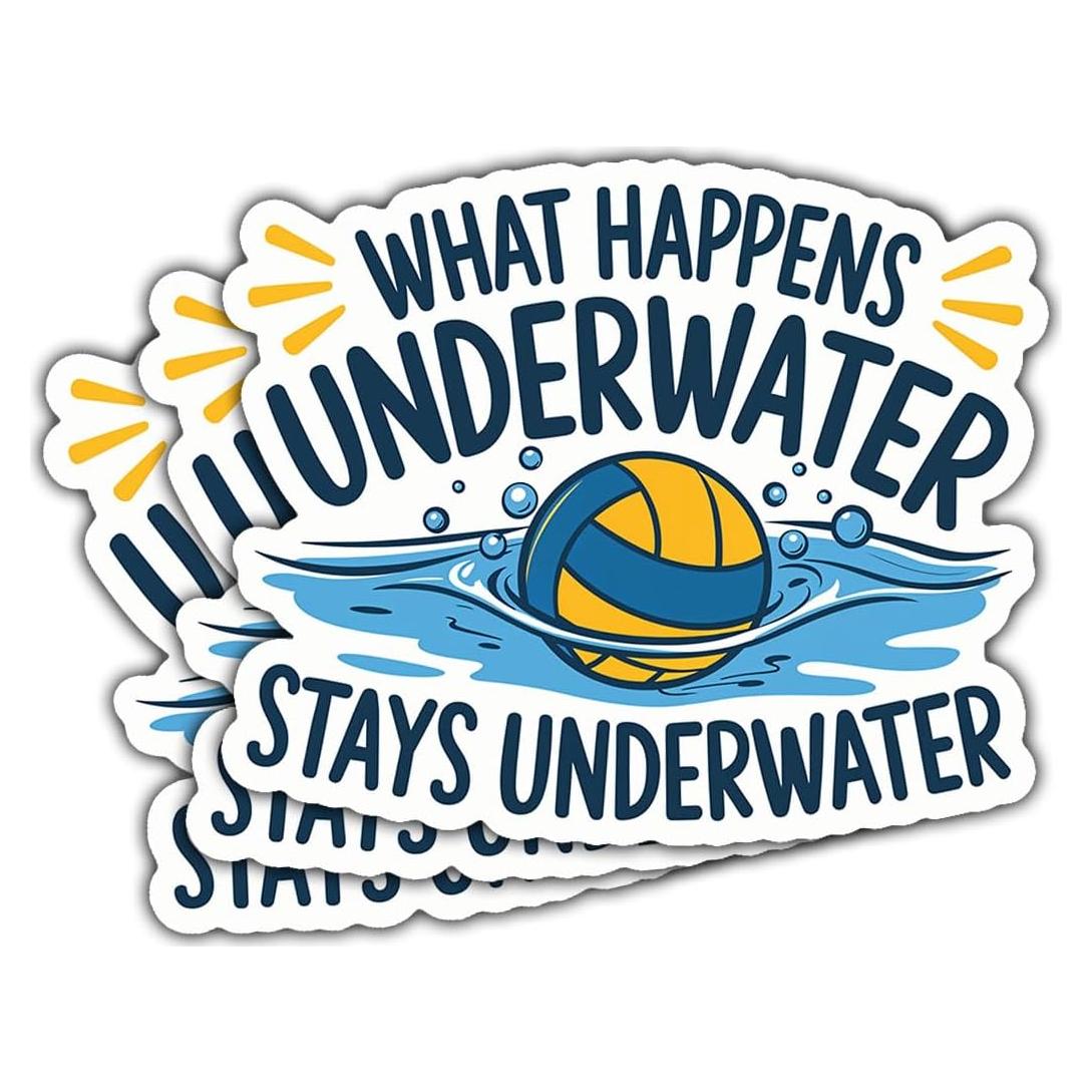 Calcomanías Divertidas Water Polo BOZENTIM 3 Pcs 7.62 cm