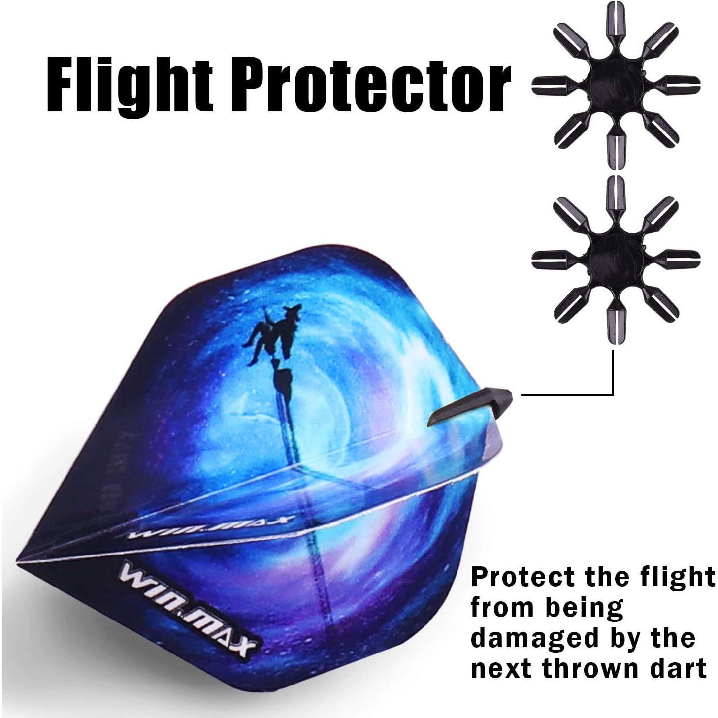 Juego de Dardos WIN.MAX Punta Plástica 12 Piezas 18g con 100 Puntas