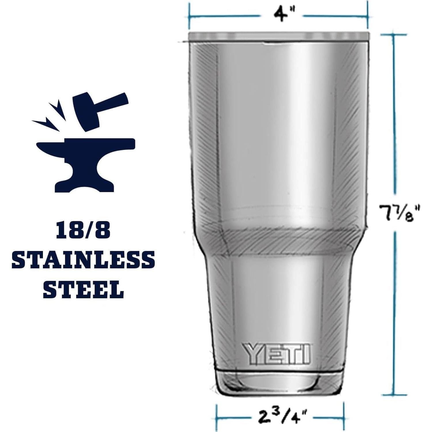 Taza Aislada YETI Rambler 30 oz Acero Inoxidable Azul Marino